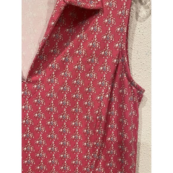 J McLaughlin Dress Womens Small Sleeveless Collared Spandex Floral Summer Casual - Picture 2 of 5